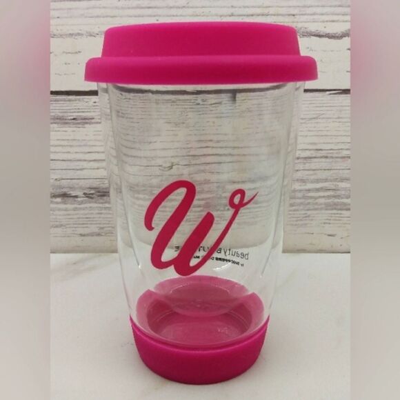 Beauty Boutique Accessories - Free Barbie Neon Pink Coffee Tea Travel Mug New!